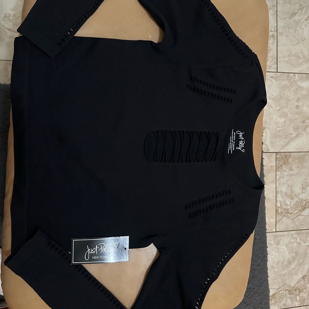 Hype Black Long Sleeve Top